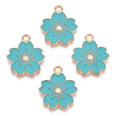 Alloy Enamel Pendants X-ENAM-S121-115G-1