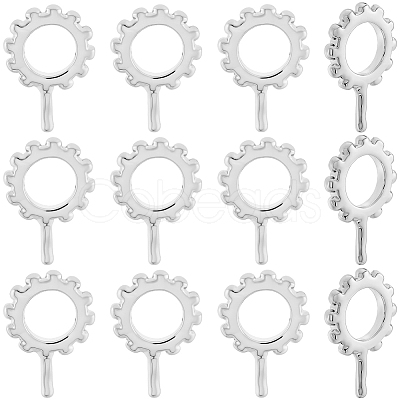 20Pcs Brass Micro Pave Cubic Zirconia Peg Bails KK-BBC0020-31P-1