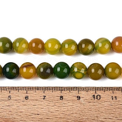 Dyed Natural Agate Beads Strands G-Q606-45A-03-1