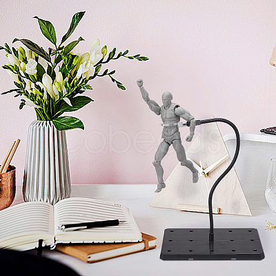 Plastic Assembled Action Figure Display Holders ODIS-WH0043-79-1