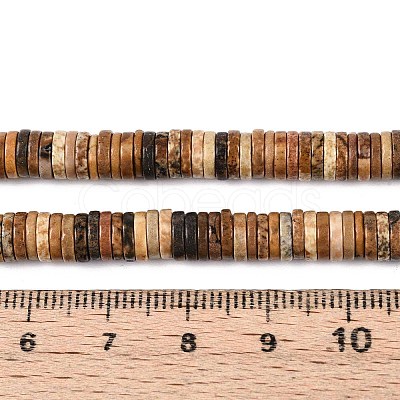 Natural Picture Jasper Beads Strands G-T142-6mm-09-1