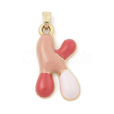 Alloy Enamel Pendants ENAM-S023-01G-K-1