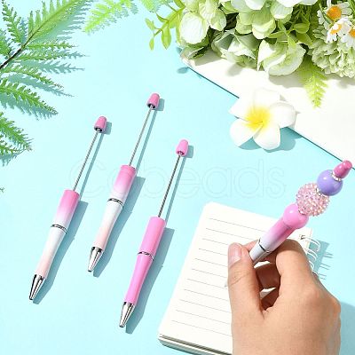 10Pcs ABS Plastic & Iron Ball-Point Pen AJEW-FS0001-41A-1