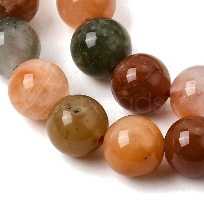 Natural Colorful Rabbit Fur Rutilated Quartz Beads Strands GG-CBA4808-I01-6mm-1