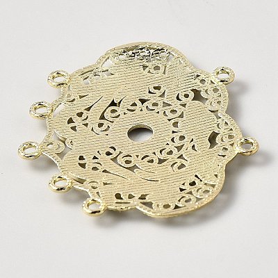 Alloy Connector Cabochon Settings FIND-WH0173-440LG-1