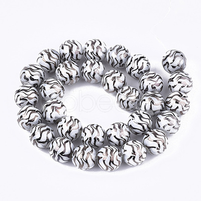 Electroplate Glass Beads Strands EGLA-S177-09B-01-1