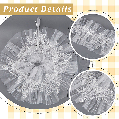 Polyester Lady Tulle Collars AJEW-WH20072-25C-1