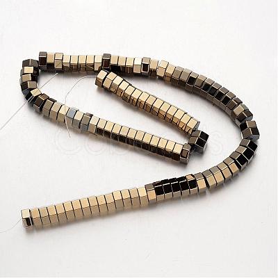 Electroplate Non-magnetic Synthetic Hematite Bead Strands G-F300-15-06-1