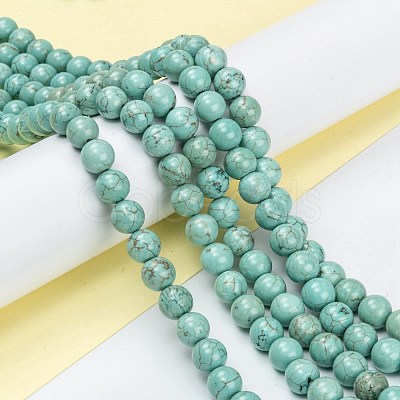 Natural Howlite Beads Strands G-C180-17C-1