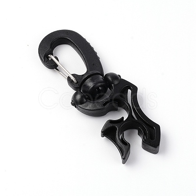 Nylon Scuba Diving Double Hose Holder with Clip TOOL-WH0132-59B-1