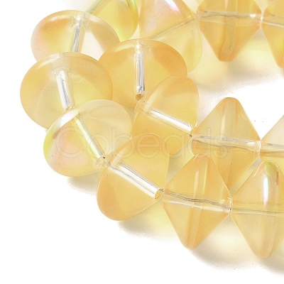 Electroplate Glass Beads Strands EGLA-G038-01A-HP02-1