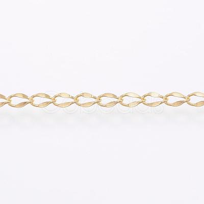 Handmade Ion Plating(IP) 304 Stainless Steel Twisted Chain Curb Chains CHS-H007-57B-1