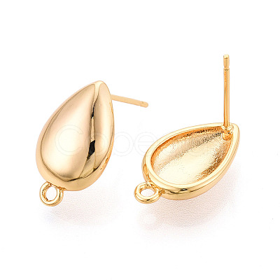 Brass Stud Earring Findings X1-KK-N263-16G-1