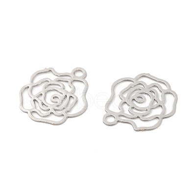 Long-Lasting Plated Brass Filigree Pendants KK-K336-32P-1
