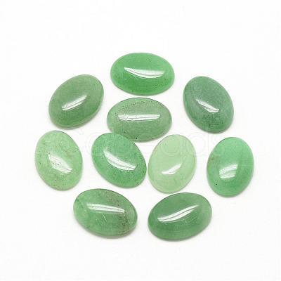 Natural Green Aventurine Cabochons G-R415-30x40-43-1