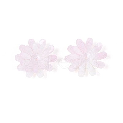 Flower Acrylic Bead Caps SACR-T017-50C-1