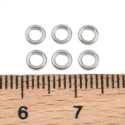 304 Stainless Steel Closed Jump Rings STAS-G393-06P-14-1