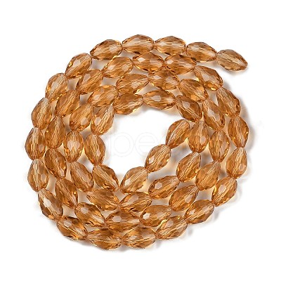 Transparent Glass Beads Strands EGLA-N013-T8mm-D21-1