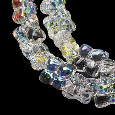 Transparent Glass Beads Strands GL-CBAAE04-02K-1