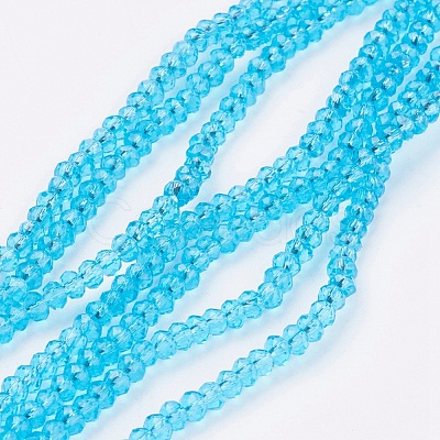 Transparent Glass Beads Strands GLAA-R135-2mm-08-1