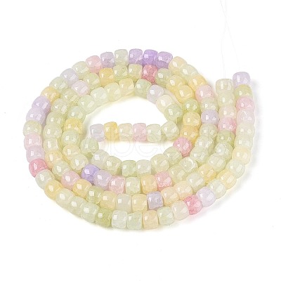 Baking Paint Crackle Glass Beads Strands DGLA-N019-02A-05-1