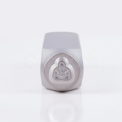 Iron Metal Stamps AJEW-BC0005-55F-1