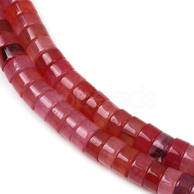Dyed Natural Agate Beads Strands G-U030-B01-04-1
