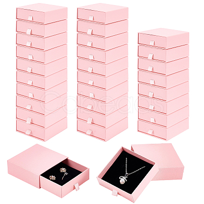Paper Jewelry Drawer Boxes LS-CON-WH0085-203C-1