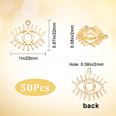 SUNNYCLUE 50Pcs Alloy Pendants FIND-SC0003-66-1