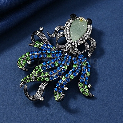 Goldfish Alloy Rhinestone Brooches PW-WG29E88-01-1