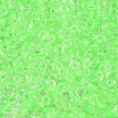 6/0 Inside Colours Transparent Glass Seed Beads X1-SEED-T007-07D-1