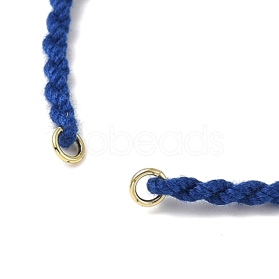 Braided Cotton Cord Bracelet Making MAK-L043-02G-05-1