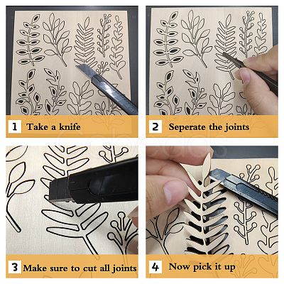 Wood Shaving Boards DIY-WH0548-006-1