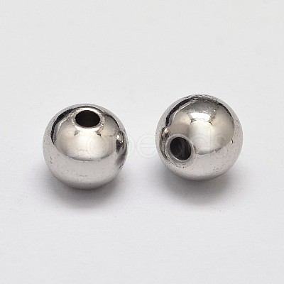 Rack Plating Brass Round Spacer Beads X1-KK-I601-3mm-P-RS-1