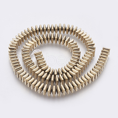 Electroplated Non-magnetic Synthetic Hematite Bead Strand G-E495-08A-1