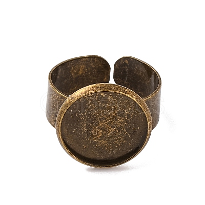 Antique Bronze Brass Finger Ring Shanks X-UNKW-C2902-AB-1