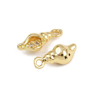Brass Micro Pave Cubic Zirconia Pendants KK-A269-02C-G-1