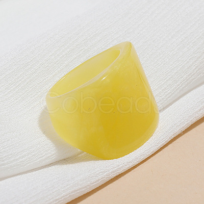 Rectangle Acrylic Finger Rings for Women WGE6404-02-1