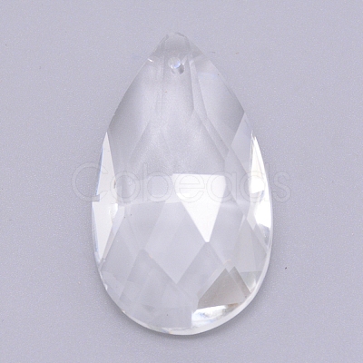 Transparent Glass Big Pendants GLAA-WH0022-25-1