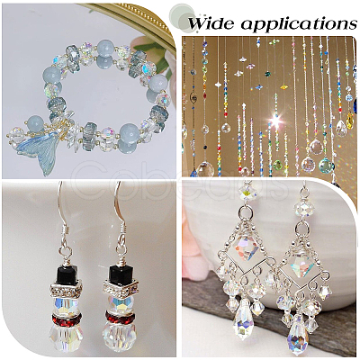 Glass Beads & Pendants Findings Kits GLAA-SC0002-92-1