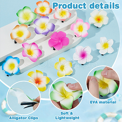 140Pcs 14 Colors EVA Alligator Hair Clips PHAR-DR0001-02-1