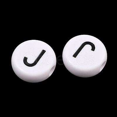 Opaque White Acrylic European Beads AC-CBA3BDD-01J-1