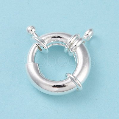 Eco-friendly Brass Spring Ring Clasps KK-D082-02S-1