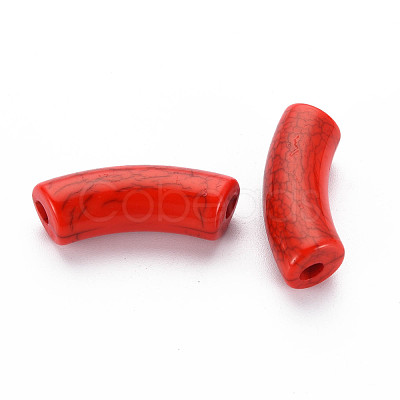 Opaque Crackle Acrylic Beads MACR-S372-001N-009-1