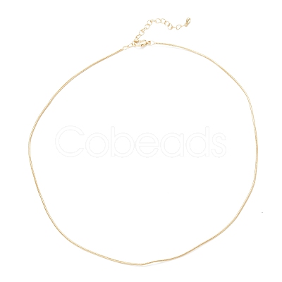 Brass Snake Chain Necklaces X-NJEW-K123-07G-1