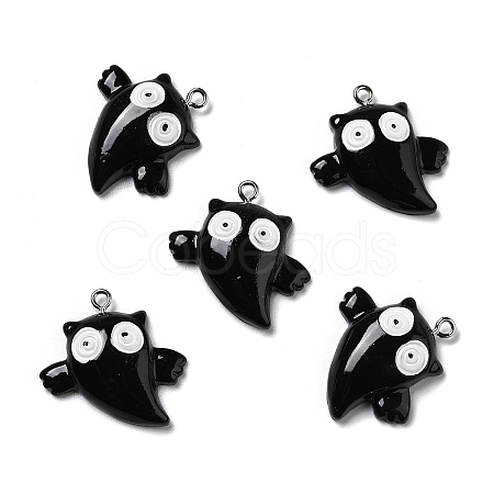 Halloween Opaque Resin Pendants LS-RESI-D055-103P-01-1