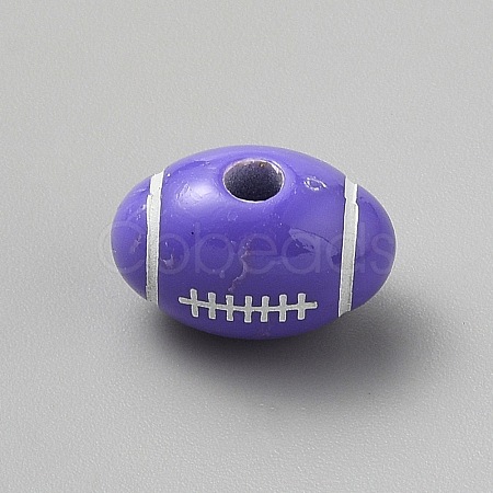 Opaque Acrylic European Beads SACR-CJC0001-34C-1