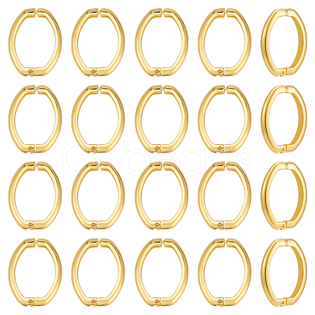 20Pcs Brass Twister Clasps KK-UN0005-31-1