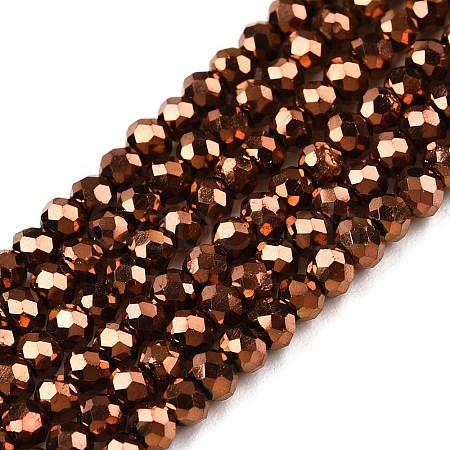 Electroplate Glass Beads Strands EGLA-T021-04H-1