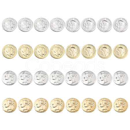 32Pcs 2 Style Brass Charms KK-SC0002-54-1